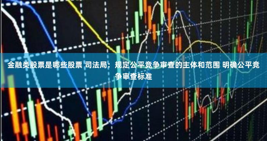 金融类股票是哪些股票 司法局:规定公平竞争审查的主体和范围 明确公平竞争审查标准